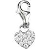 Depesche 11785-043 Charms Express Yourself - Ciondolo per collane e bracciali, Cuore Argentato, Come Piccolo Regalo