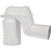 Geberit - Set gomito di scarico a P Geberit per WC da pavimento, colore: bianco alpino (131.081.11.1)