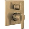 Delta Faucet T24967-CZ - Valvola angolare per monitor moderno, serie 14, 6 impostazioni, con deviatore, bronzo champagne