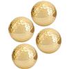 Ejoyous 4 Pezzi Pallina da, Palline da Dorate Pallina da Dorata Pallina per Pratica di Doppio Strato Placcatura in Oro Pallina da Dorata per Allenamento Pratica