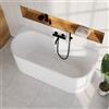 evineo ineo3 vasca da bagno a parete con troppopieno a fessura L: 170 La: 75 A: 60 cm, BE4088WH, ineo3 bianco [Vasche da Bagno > Vasche da Bagno a Parete]