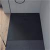 Duravit Plinero piatto doccia rettangolare, 720372650000000+791290000000000+BT005, Plinero grigio scuro opaco [Piatti Doccia > Piatti Doccia Rettangolari]