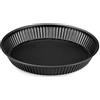 FORMEGOLOSE™, Stampo crostata con fondo smontabile Ø 28 cm, Acciaio con rivestimento antiaderente, Nero