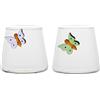 THUN Set 2 Bicchieri Bibita Incanto di Primavera, Borosilicato, 400 ml