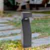 M Ledme - Paletto luminoso LED da esterno Bornos Plus Grigio 10W 1000 lm con 3CCT regolabile (3 tonalità), COB, IP65, 60 cm. Ideale per giardini, vialetti, ingressi e patio.