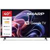 SHARP 40HF2265E 40'' GOOGLE TV LED HD FRAMELESS COMP. TV SAT AUDIO DOLBY DIGITAL