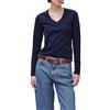 United Colors of Benetton T-Shirt M/L 3ECMD4026, Nero, XL Donna