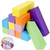 Lnngub 12 pezzi Buffer per unghie, blocchi abrasivi colorati per unghie, 9,5 x 2,5 x 2,5 x 2,5 cm, per unghie in gel, unghie acriliche, unghie in gel naturale