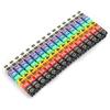 Tyenaza 150 Pezzi Clip per Cavi, Cifre 0-9 Cavi in Plastica con Codice Colore, Tubo per Marcatore di Numerazione Digitale, Adatto per Cavi di Spessore 1.5mm (150PCS KCM-1.5MM 1.5mm²)