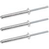 HONGWU 50 Pezzi di Rivetti Ciechi Estesi, Maniglia in Alluminio, Anima in Ferro, Rivetti a Strappo da 5 mm, Rivetti a Testa Bombata for Ingegneria Meccanica, Produzione di Mobili(5.0X45.0mm)