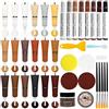 DEWEL Kit Riparazione Parquet Contiene 18 Colori Distucco per Parquet e 8 Colori di Pennarello per Legno, Kit Riparazione Mobili in Legno per Riparare Crepe, Fori e Graffi