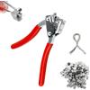 OUTALIZ Kit di Pinze per Sigilli, Pinze per Guarnizioni in Acciaio 80 Pezzi, Ø 8, Ø 10, per Logistica, Contatori Dell'acqua