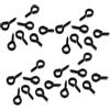 Globellapro 400 occhielli a vite, ganci a vite neri, piccole viti con occhiello, 6 mini viti a occhio di capra in metallo da 13 mm, viti a occhiello