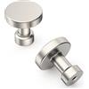 Amerdeco 10 pezzi Pomelli per Mobili da Cucina Nichel Satinato Maniglie cucina armadietti in acciaio Lega di zincoper mobili da cucina per mobili UK0090