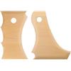QUARKZMAN 2 Pz Strumenti per Rifinire la Ceramica Costole in Faggio Bundle | Profilo Ceramica Onda Grande Texture Costola Legno di Faggio, per Intagli Ceramica Argilla