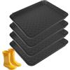 nplaseta 4 Ciotole per Scarpe, Bandeja Impermeabile per Scarpe, Portascarpe Ingresso Casa, in Plastica, Poggia Scarpe per Bagno e Corridoio, Adatto alla Stagione delle piogge-35 x 27,5 x 3 cm