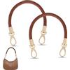 EXIN DECHEN 2 Pezzi Manici per Borsa in Pelle, Pu Manici di Ricambio in Pelle, Manico Tracolla Intrecciato in Pelle Pu per Borsa, Manici per Borsa in Pelle Manico Intrecciato, Perfette per Tracolla di Ricambio