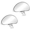 Biglumin 2pcs Specchietti Per Angolo Morto Cieco Universale Specchietto Ausiliario per Sicurezza in Guida Regolabile Specchietti per Angolo Morto Retrovisore Aggiuntivo Grandangolo (Bianco)