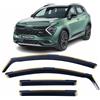 AirTwin Set di 4 deflettori d'aria tipo IN-CHANNEL compatibili con KIA SPORTAGE modelli 2022 2023 2024 2025 deflettori laterali in acrilico Kia Sportage
