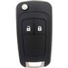 JZK, custodia di ricambio per chiave con 2 pulsanti, compatibile con Opel Astra J, Insignia A, Meriva B, Zafira C, Mokka, copertura per chiave auto, telecomando per auto, guscio per chiave