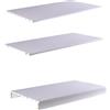 Composad | Set di 3 Ripiani Scorrevoli ARMADI, (LxAxP) 96,40x1,80x55,80 cm, Colore Grigio, Made in Italy