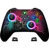 HASACOOL Switch Controller, Switch Pro Controller con 2 pulsanti posteriori Macro programmabili/lampeggianti, 1000 mAh Controller Switch per Switch/Lite/OLED, compatibile con Android/IOS/PC