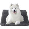 Bizcasa Cuccia Cane Taglia Grande, 120x80x8cm, Ortopedica Cuscino per Cani, Sfoderabile e Lavabile, Base Antiscivolo, Materassino Cane Resistente a Morsi e Graffi Cuccia Gatto, Grigio
