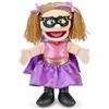 Silly Puppets Supereroe, Pesca Girl, Marionetta a mano, 40 cm