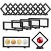 giteo bedding 15 supporti per display Floating Frame con piedistallo, vetrina galleggiante trasparente per monete, medaglie, campioni, medaglioni