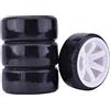 KEEDA RC Drift Auto Plastica Cerchio e Pneumatico, 63 mm Pneumatici rigidi per 1/10 HSP Tamiya HPI Kyosho Racing Drifting Auto