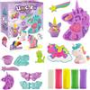 LETTERASHQP 11 attrezzi per impastare accessori per bambini a partire dai 2 3 4 anni di età, strumenti per plastilina con unicorno, giocattolo per bambini, set di accessori per bambini