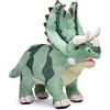 Tiny Heart Pentaceratops Dinosauro di peluche realistico dinosauro peluche carino morbido regalo dinosauro per bambini ragazzi e ragazze compagno di andare a letto Plushie collezione gioco interattivo