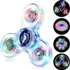 SCIONE Spinner LED con Effetti Luce per Bambini e Adulti, Giocattolo Sensoriale Antistress per l'Ansia e la Concentrazione, Fidget Spinner per Adulti e Ragazzi, Bianco