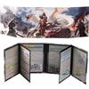 iPEAU DND DM Schermo Pittura a Olio Effetto Sollievo Tessuto Impermeabile 8 Pannelli w/Wet Erase Tasche Incl. 2 Altalene e Cheat Sheet Dungeon Master Accessori Dungeons and Dragons 5e Schermo GM D&D Terrain
