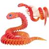Myqiqi Grande serpente stampato 3D (60 cm), grande giocattolo animale stampato 3D, giocattolo flessibile per la casa e l'ufficio