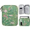 TiMOVO 6-7 Pollici Custodia per Tablet, Paperwhite/Colorsoft Signature Edition, Custodia Protettiva con Tasca per E-Reader/Oasis e Dispositivi Kobo, Fiore Verde
