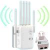 Générique Ripetitore WiFi Potente, Amplificatore WiFi, Ripetitore WiFi Esterno, 300 Mbps, 2.4 GHz, 6 Antenne, 2 Porte LAN, Modalità Ripetitore & Router & AP, Copertura WiFi di 300 m², R081