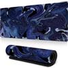Tech Stor3 Tappetino mouse XXL fantasy blu Gaming Mouse pad, 90 x 40 cm,con base antiscivolo in gomma,aderente e liscio,adatta ad ogni mouse, tastiera e laptop (FANTASIA BLU, 90x40)