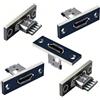 chenyang Confezione da 5 connettori USB 2.0 fai da te, connettore micro USB a 5 poli, ricambio adattatore per saldatura con foro per montaggio a pannello