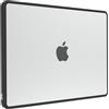 BlueSwan Compatibile con Cover MacBook Air 13 M5 M4 M3 M2 2026 2025 2024 2022 Mac Book Air 13,6 Pollici Custodia Rigido Protettivo A3449 A2681 A3113 TPU Anti-collisione-(Bordo Nero) Trasparente Opaco