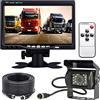 xinyida Monitor a 4 pin, a infrarossi per visione notturna, impermeabile, backup per telecamera posteriore, 15 m di cavo, schermo LCD TFT lungo 17,8 cm, a colori, HD. Ideale per automobili, camper, autobus