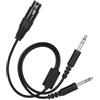 Joyzan Adattatore Per Cuffia Aviazione, Cavo Adattatori Cuffie Aeronautiche Audio Aerei U 174 Aeronautica Portatile Elicotteri a Doppio Spinotto Generale XLR a GA Doppia Spina 5 Pin Plug And Play