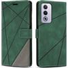 SONWO Cover per Oppo A80 5G / Oppo A3 PRO 5G / Oppo K12X 5G, Flip Custodia in PU Pelle, Cover a Libro Portafoglio con Slot per Schede e Supporto Stand per Oppo A80 5G / A3 PRO 5G / K12X 5G, Verde