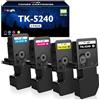 Meagiis TK5240 Toner Compatibili con Kyocera TK5240 TK-5240 Toner (4 Pezzi)