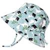 Jan & Jul Cappello da Sole per Neonato in Cotone UPF 50+ (Taglia: 0-6 Mesi, Orso)