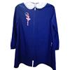 siggi GREMBIULE SCUOLA ELEMENTARE BAMBINA CON CERNIERA 33GR3099 BLU 6-7-8-9-10-11-12-13-14-15 ANNI (85 10 ANNI)