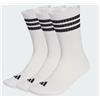 Adidas 3S Ess C Crw 3P Calza Bianca 3S Nere