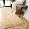 AMEHA Tappeto a pelo lungo, 60 x 220 cm, soffice, morbido, antiscivolo, lungo, per corridoio, soggiorno, non perde pelo, colore: beige