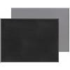 FREEFORM - Tovaglietta Americana Reversibile in Similpelle Bicolore - Nero/Grigio - 40 x 30 cm - Resistente al Calore, Elegante, Adattabile al Tuo Arredamento