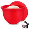 SelfTek Inserto in Silicone per Mixer Kitchenaid Da 4,8 L, Ciotola per Miscelazione con Coperchio per Ciotola Da Cucina Aid, Ciotola Da 5 Qt, Ciotola per Impasto Protegge (Rosso 5 Qt)